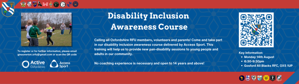 DISABILITY INCLUSION AWARENESS COURSE | Oxfordshire RFU